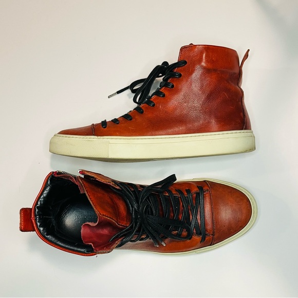 John Varvatos 315 Men’s Reed Mid Top Classic Sneakers Size 8.5